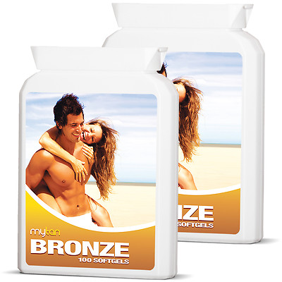 2x MyTan Bronze Sunless Tanning Pills Safe Healthy Sun Tan Worldwide Bestseller