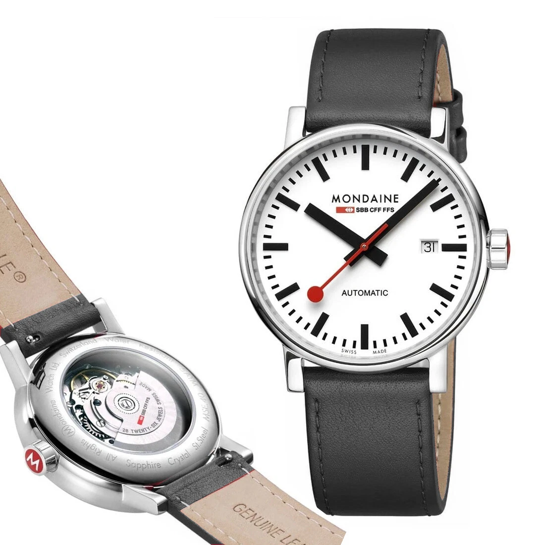 Mondaine Men s Wrist Watch MSE.40610.LB EVO2 Automatic 40mm
