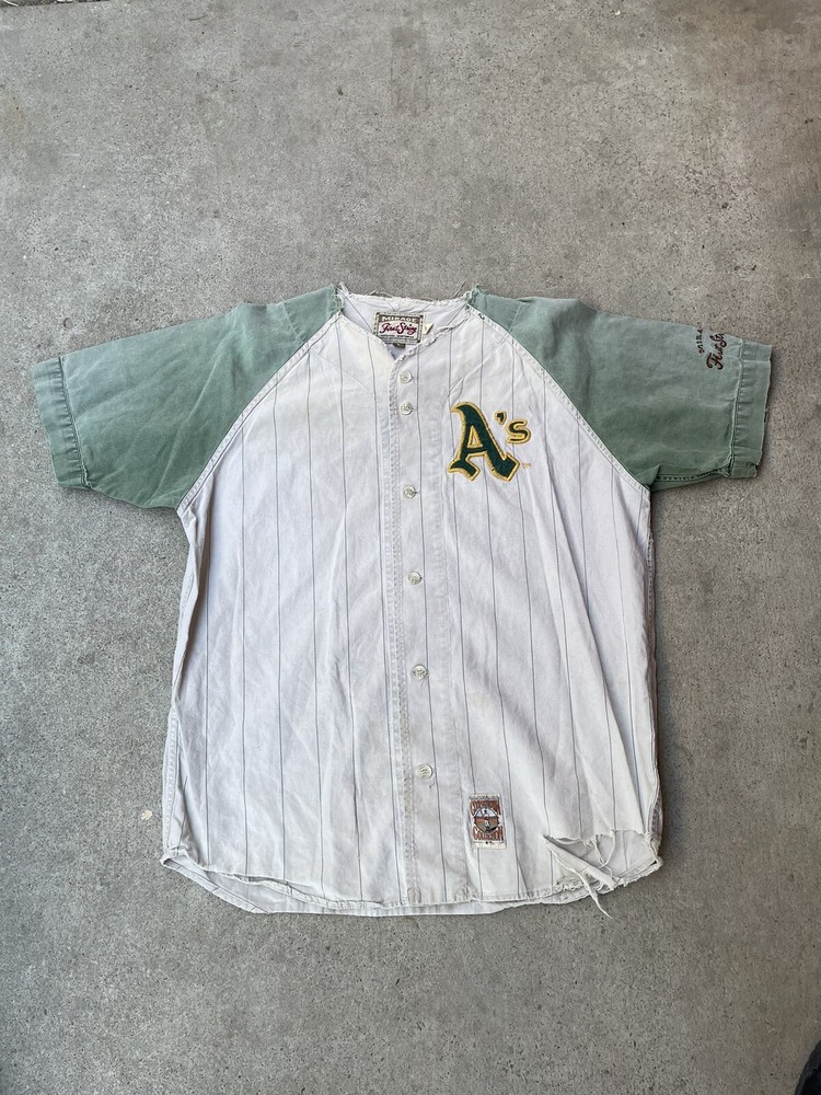 Vintage Oakland Athletics 1990 Baseball Shirt Mirage Cooperstown collection L