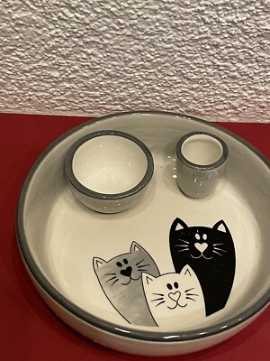 Sammlungsauflösung Schälchen Schale French Terres et Couleurs Teller Cat Katze