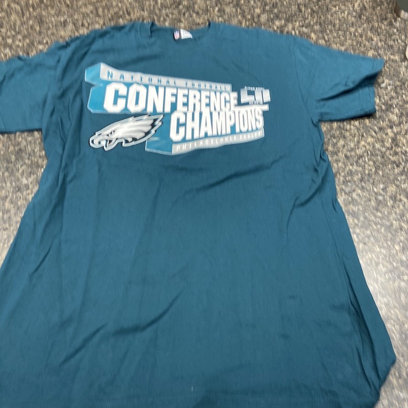 Philadelphia Eagles NFL 2018 Conference Champions  Graphic T-Shirt Medium