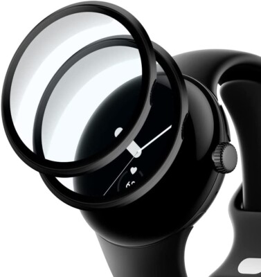 2X 3D Schutzglas für Google Pixel Watch / Pixel Watch 2 Hartglas Full Screen