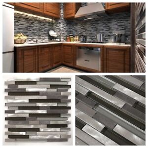 Fasade Backsplash Fleur De Lis In Brushed Aluminum