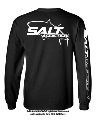 Salt Addiction t shirt long sleeve saltwater fishing apparel Tuna life reel