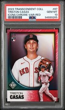2023 Topps Transcendent Collection TRISTON CASAS RC Icons Chrome Red /5 PSA 10