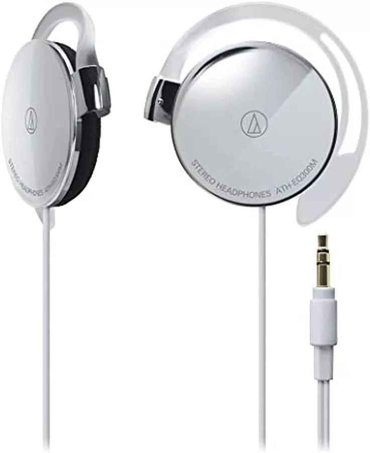 audio technica ATH EQ300M Ear Fit Ear Hook headphones hanging type Silver