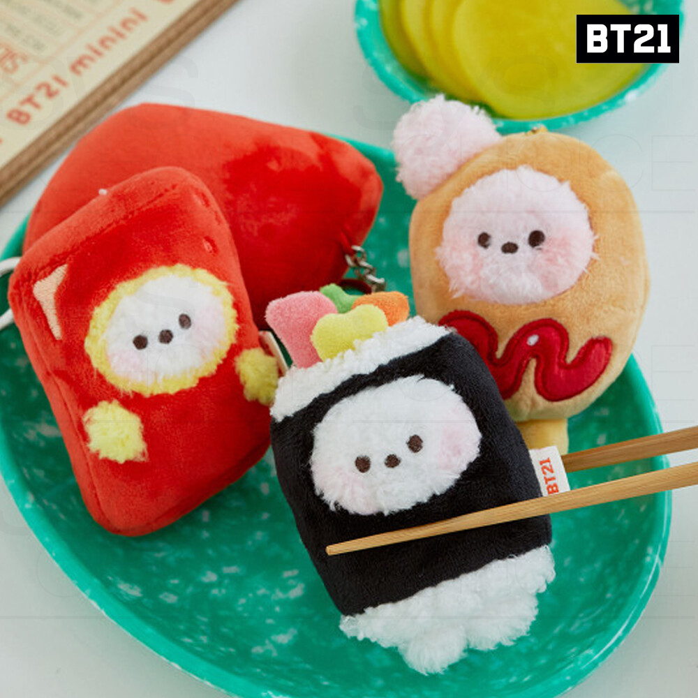 BTS BT21 Official Authentic Goods minini PLUSH KEYRING BUNSIK +