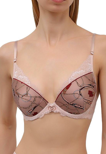 LISE CHARMEL SEDUCTION CAVALIERE COLLECTION WOMEN PADDED BRA SIZE 32B NWT - Picture 2 of 6