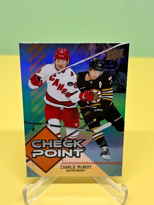 24-25 UD Check Point Charlie Coyle #CP-18 Series 1 Boston Bruins