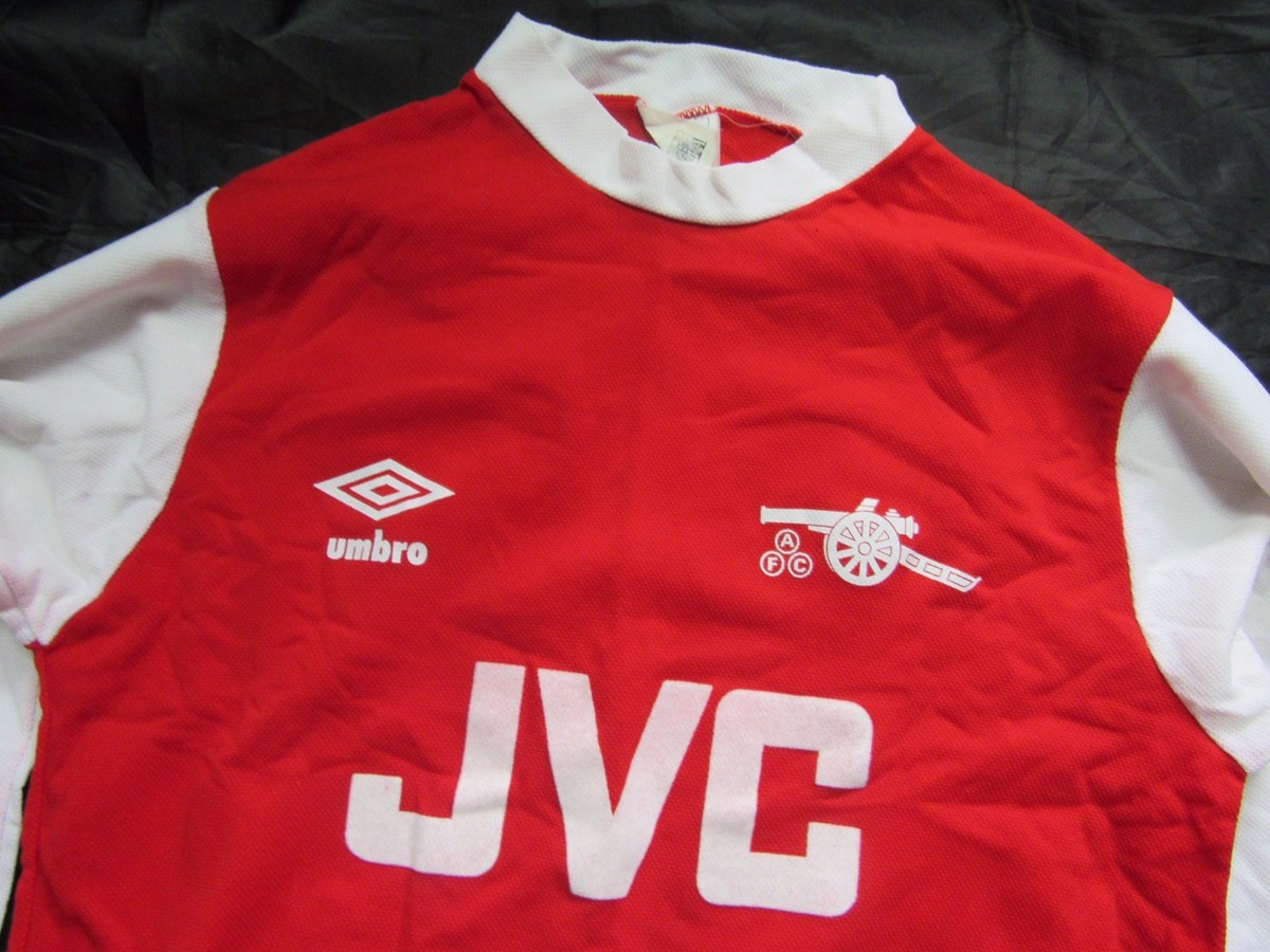 1981-1982 Arsenal FC GUNNERS UMBRO Long Sleeve SHIRT RETRO SIZE 34