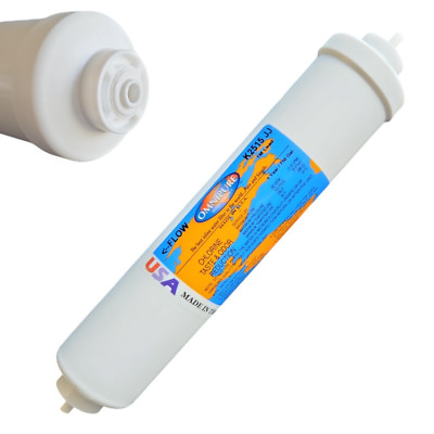 Omnipure K2515 JJ 1 Micron Carbon Block With Lead & Cyst Reduction Inline Filter