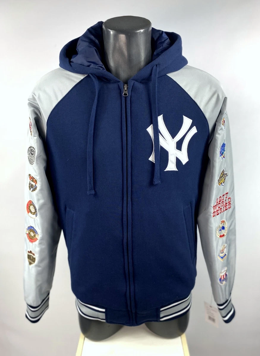 NEW YORK YANKEES 27 TIME WORLD SERIES CHAMPIONSHIP Hooded Jacket S M L XL 2X