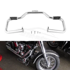 Chrome Front Engine Guard Crash Bar For Harley 2000-2017 Heritage Softail FLSTN