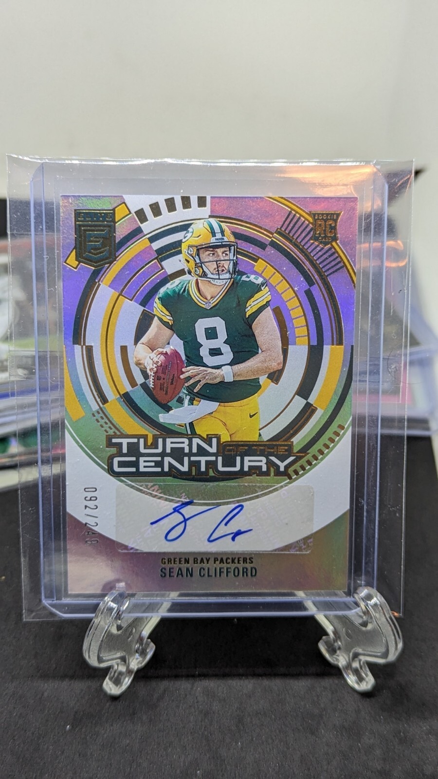 2023 Donruss Elite Football Sean Clifford Turn Of The Century Auto /249 Rookie