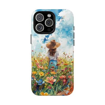 Cowgirl Sunny Wildflowers - Phone Cover Case for iPhone, Galaxy, Pixel