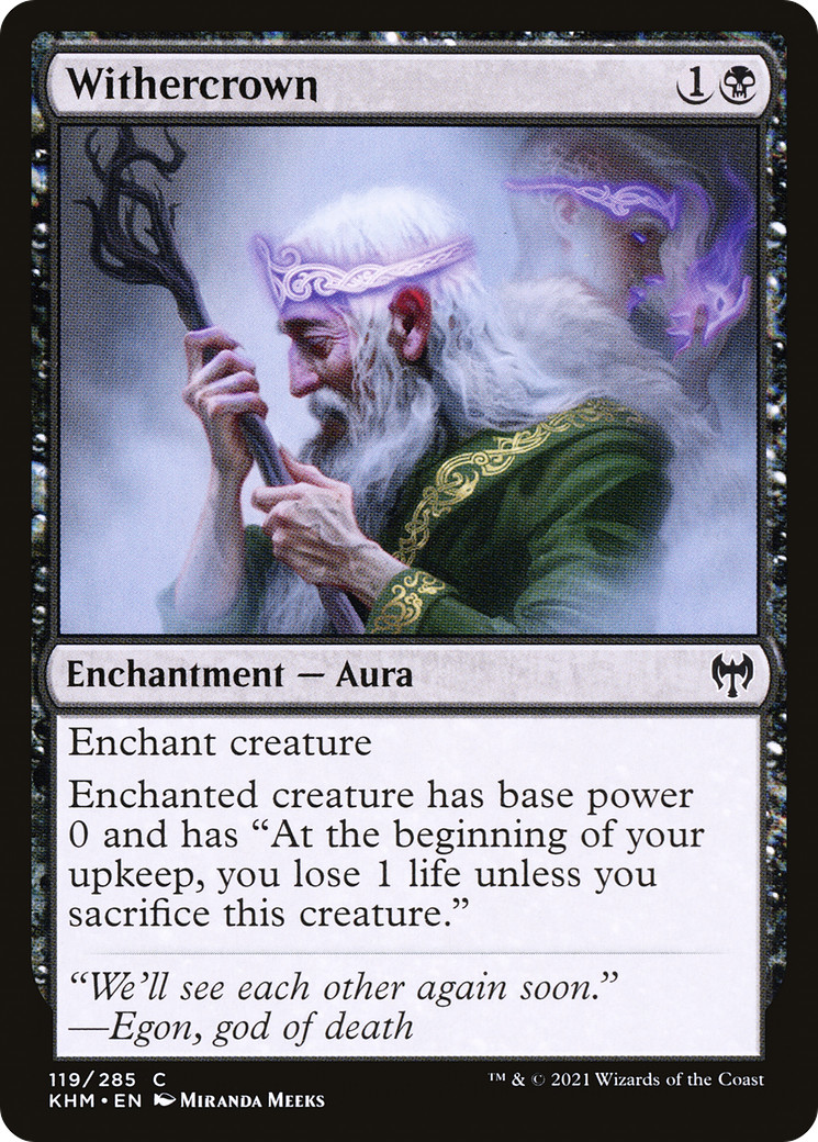 x4 Withercrown KHM MTG Kaldheim 119/285 COMMON M/NM 4x