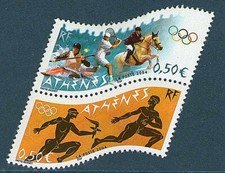 PAIRE DE TIMBRES P3686 NEUF XX LUXE - JEUX OLYMPIQUES D'ATHENES 2004