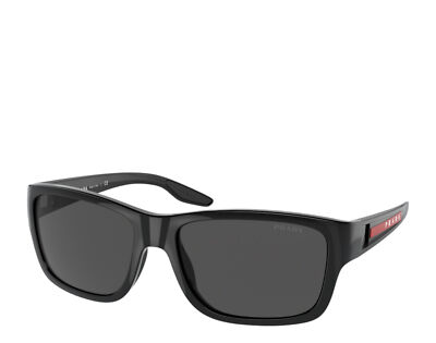 Prada Linea Rossa PS 01WS 1AB06F Black Men's Sunglasses - Size 59-17