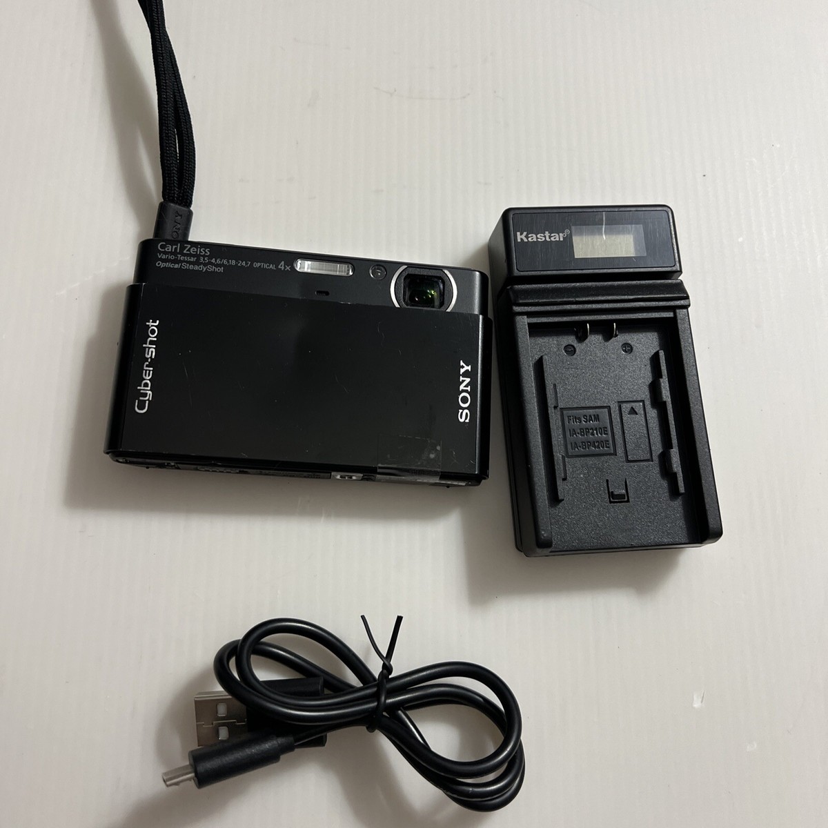 SONY Cyber-shot DSC-T77 Digital Camera Black 4.0x Optical SONY Cyber-shot DSC-T77 Digital Camera Black 4.0x Optical