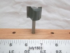 (1) NEW  MLCS 1" D Straight Carbide Tipped Router Bit 1/4" Shank 2 flute n2