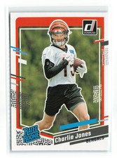Charlie Jones #317 2023 PANINI DONRUSS Bengals Rated Rookie