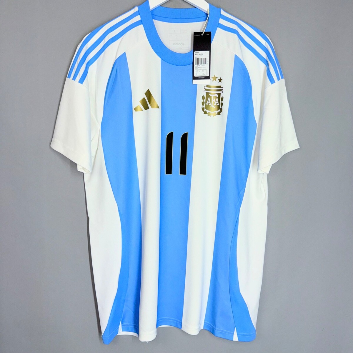NWT ARGENTINA NATIONAL 2024 2025 HOME SHIRT #11 DI MARIA ADIDAS