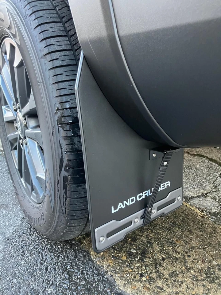 OEM Toyota Land Cruiser GDJ250 TRJ250 Black Mud Flaps Splash Guards Front Rear - Изображение 2 из 3