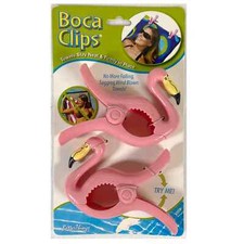 Flamingo Boca Clips for Towels New