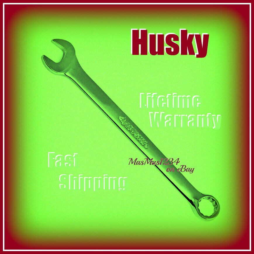 HUSKY Combination Wrench - SAE - Metric - Polished Chrome - NEW - Fast Shipping 