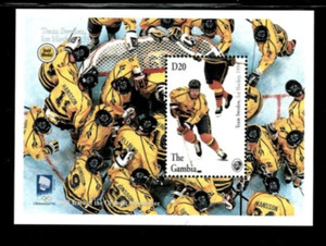 VINTAGE CLASSICS- Gambia 1994- Olympics-  Souvenir Stamp sheet- Scott 1566- MNH