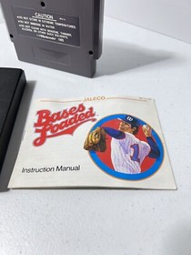 Bases Loaded Nintendo NES 1988 W/ Manual & Sleeve Tested Works Baseball