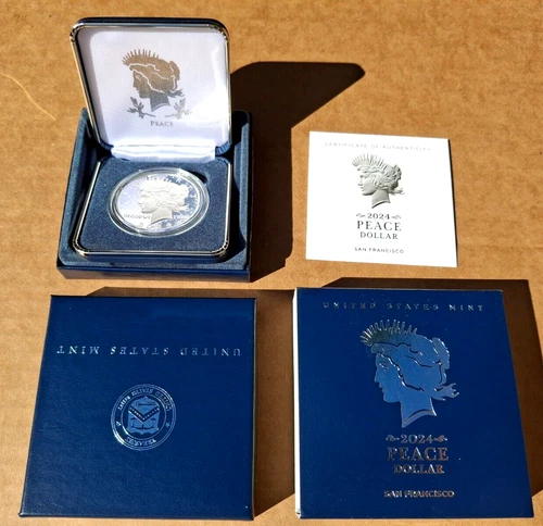 2024 S - Peace Proof Silver Dollar - 99.9% Silver - U.S. Mint OGP with COA