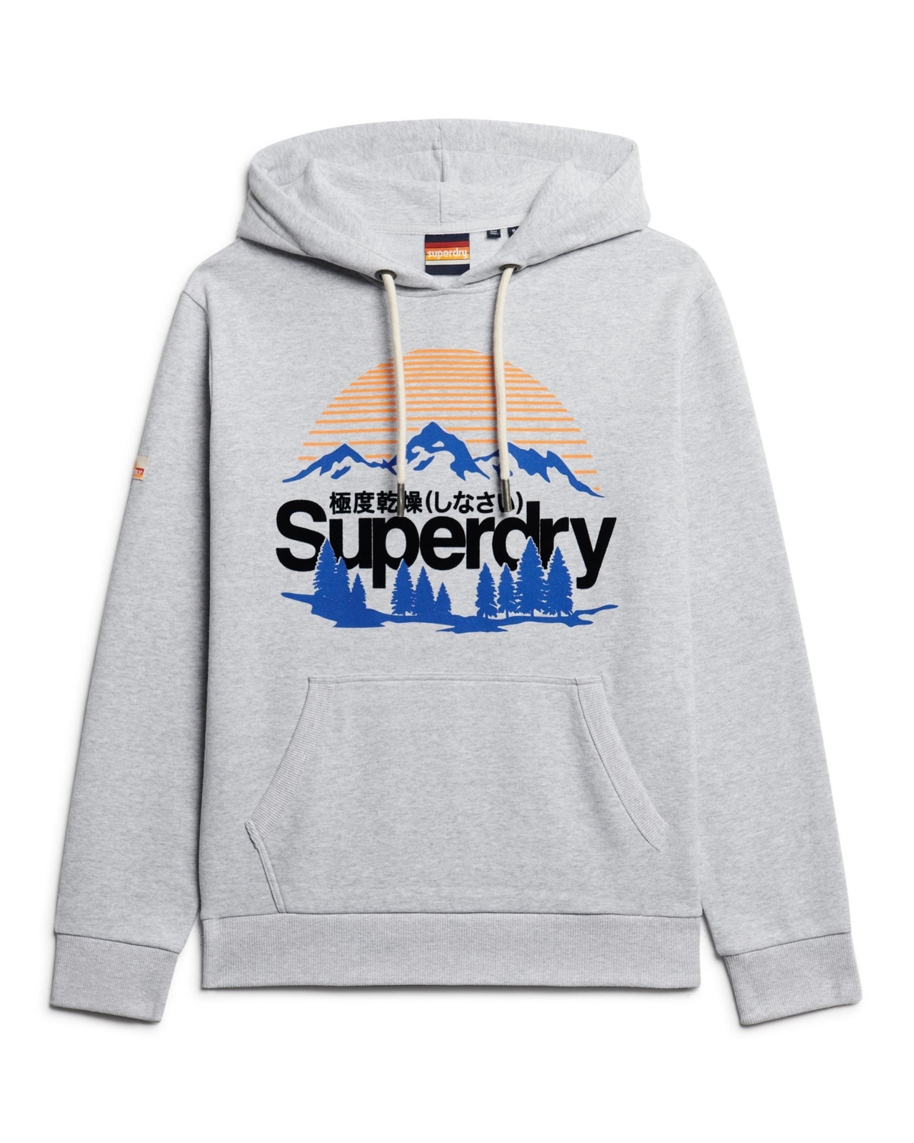 Толстовка Superdry Great Outdoors с графическим принтом Kapuzenpullover Baumwolle Grau 20290₽