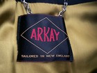 Arkay Coat Tailored N New England Black Silk Lining Faux Fur Six