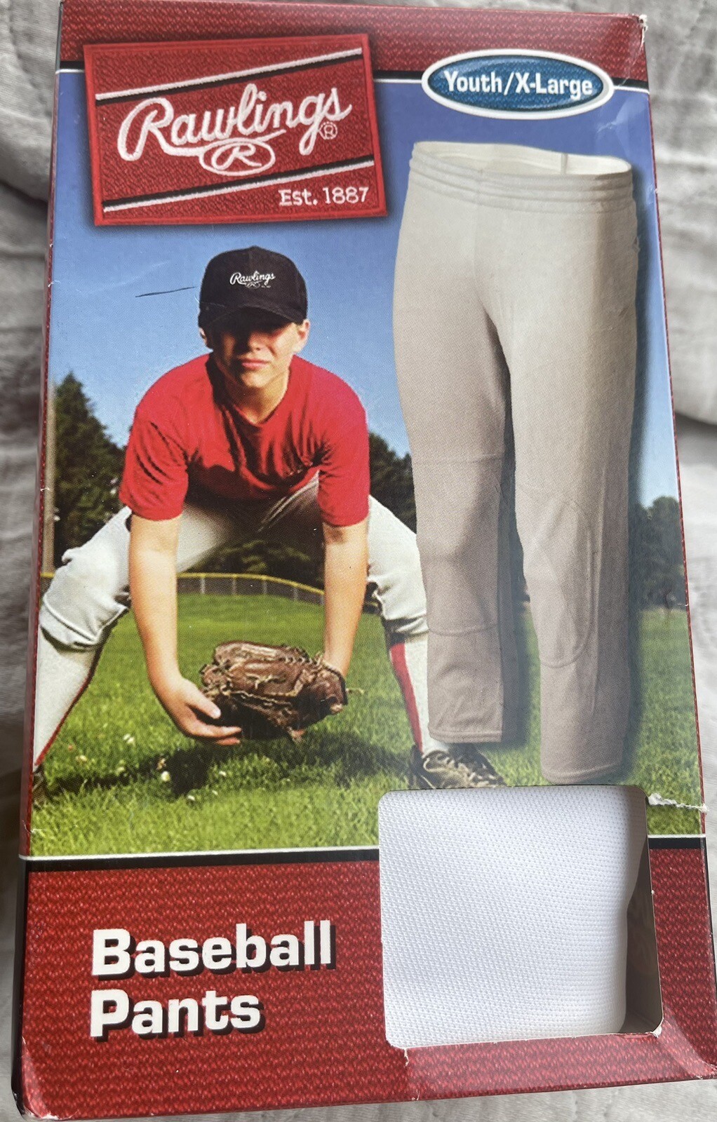 NWT Rawlings Youth XLarge White Baseball Pants eBay