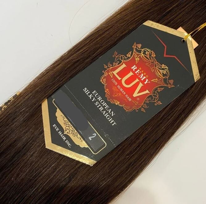 Remy Luv European Silky Straight Human Hair - Dark Brown (1 PACKAGE PER ORDER) Luv - European Remy Silky Straight - Eve Hair main image 3