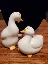 Vintage Ducks Hand Painted Ceramic Made In USA By Lasting Products T#5