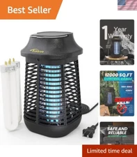 High-Efficiency Mosquito Zapper - 4200V Electric Power & Replacement Bulbs