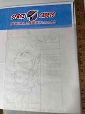 Original Comic Art Muppet Babies Jim Henson Nate Butler Kermit Fair Tickets on The Hot Collector