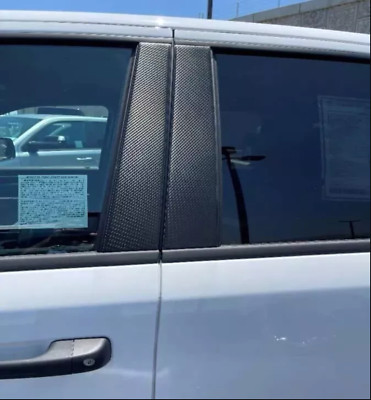 2014-2018 Chevy/GMC Silverado Sierra 1500 Crew Carbon Fiber Pillar Post Trim 4Pc
