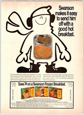 SWANSON FROZEN BREAKFAST Vintage 1970's 8