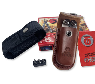 Multitool Ultima-Tool Viper² im Leatherman Wave Style  + XL Zubehör + 2 Holster
