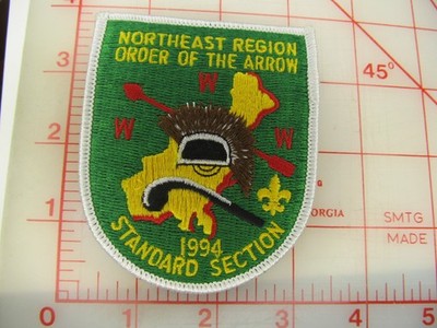 OA Northeast Region collectible 1994 Standard Section patch (mW)