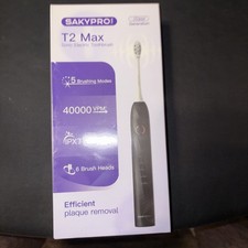 SAKYPROPAL 40,000 VPM Electric Toothbrush   Ultra Whitening Sonic Black