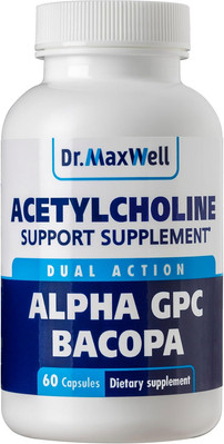 Acetylcholine, Alpha GPC Choline 600mg + Bacopa, Better Than Each Alone.... 