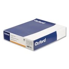 Oxford 57510 0.5" Embossed Leather Grain Paper Twin-Pocket Folder -ORG(25/BX)New