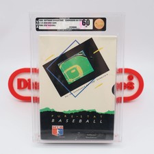 PURE-STAT BASEBALL - VGA GRADED 60! NEW Sealed! (COMMODORE 64/128 / 5 1/4 DISK)