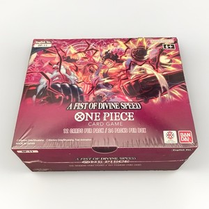 a fist of divine speed booster box case One Piece: (OP-11) Leader Card x 6 Common x 45 Uncommon x 30 Rare x 26 Super Rare x 10 Secret Rare x 2 Special Card x 6 Treasure Rare x 1 3rd Anniversary Special Card x 2 DON BANDAI HOBBY One Piece TCG,