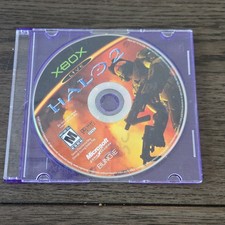 Halo 2 Original Xbox 2004 NTSC Tested Working Disc in Purple Jewel Case