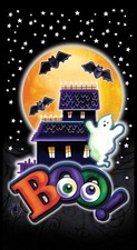 24" Fabric Panel Blank Halloween Spooky Aura Glow Haunted House Ghost Boo